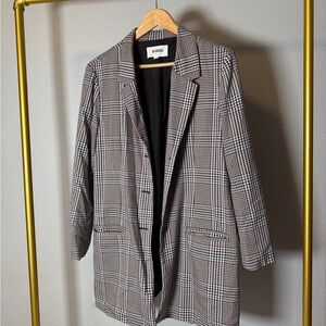 BB Dakota Houndstooth Longline Blazer size L